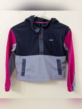 Patagonia Kids' Microdini Cropped Hoody Pullover - M